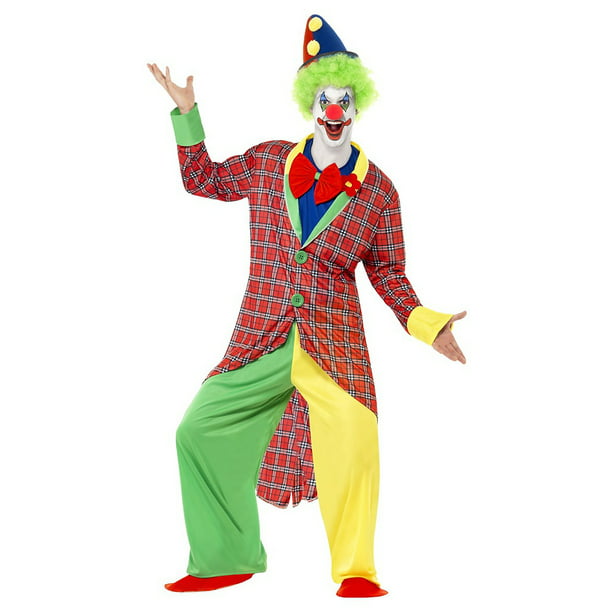 Circus Clown Hat Red Afro Hair Adults Spotted Comedy Fancy Dress